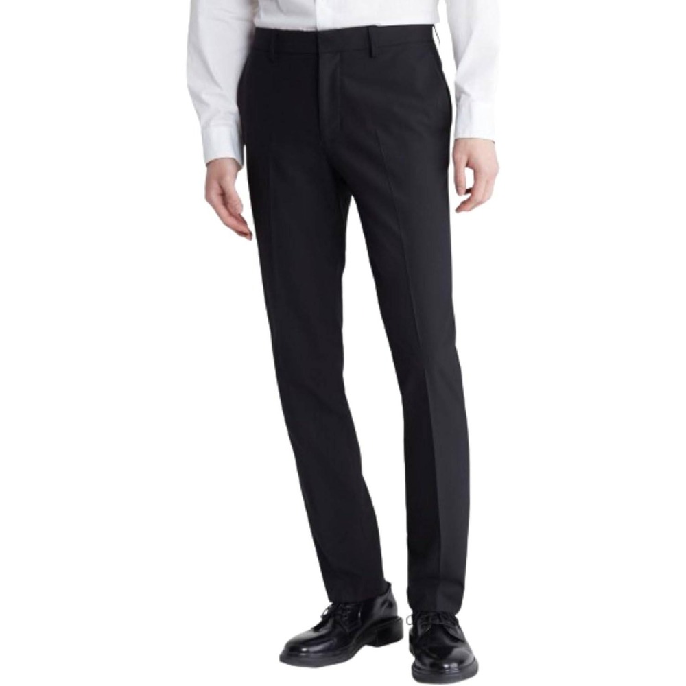 Calvin‎ Klein Men's 30X30 Slim Fit Dress Pants Black Beauty 40QM612001 NWT